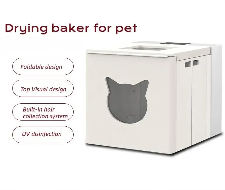 Foldable Intelligent Pet Drying Box Pet Products hair dryer friendly for cat and dog Automatic Cat Drying Box