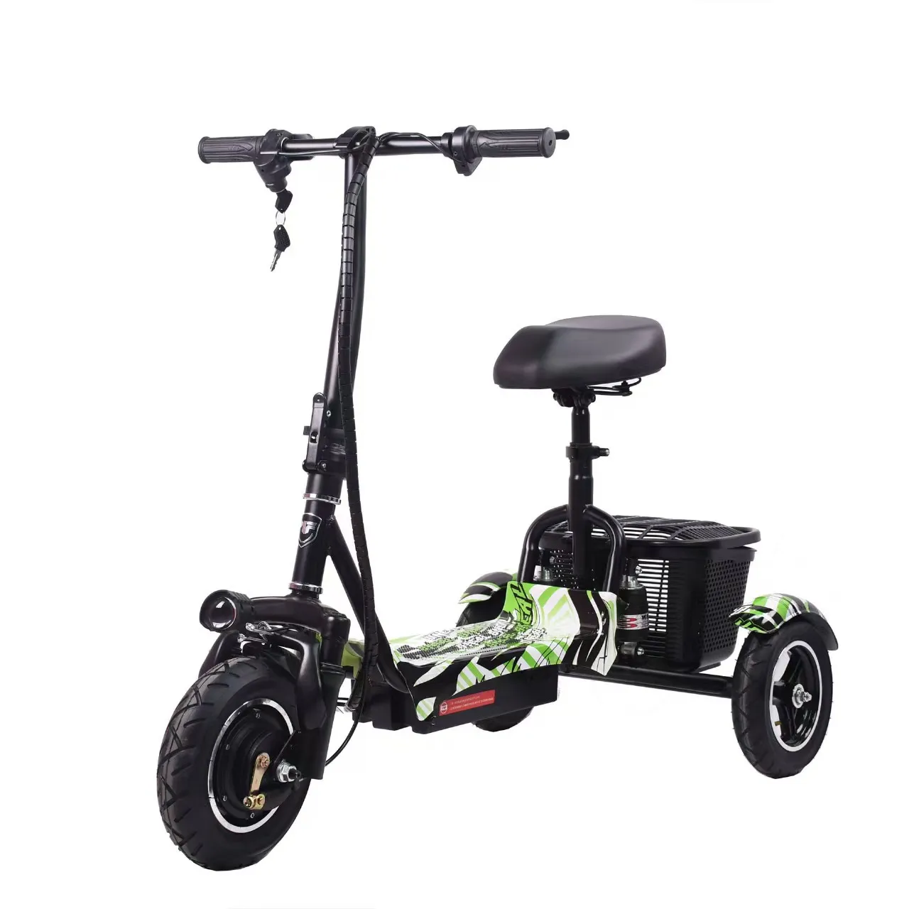 Foldable Commuter Car with Basket Handle for The Elderly Small Electric Tricycle Adult Tricycle Mobile Scooter