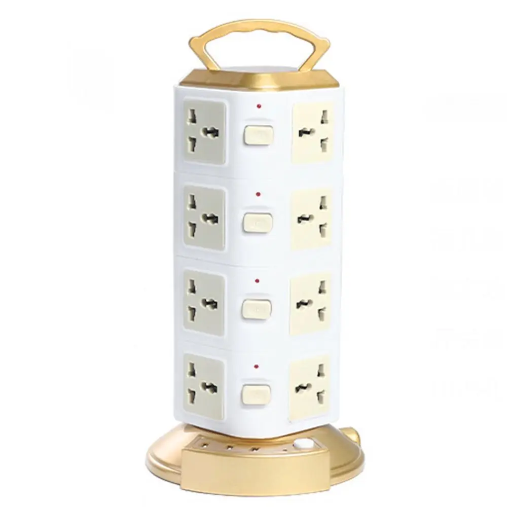 

2m Extension Cord Outlet Power Strip Universal UK EU US Extended Usb Socket Power Button Safe Rotating Plug