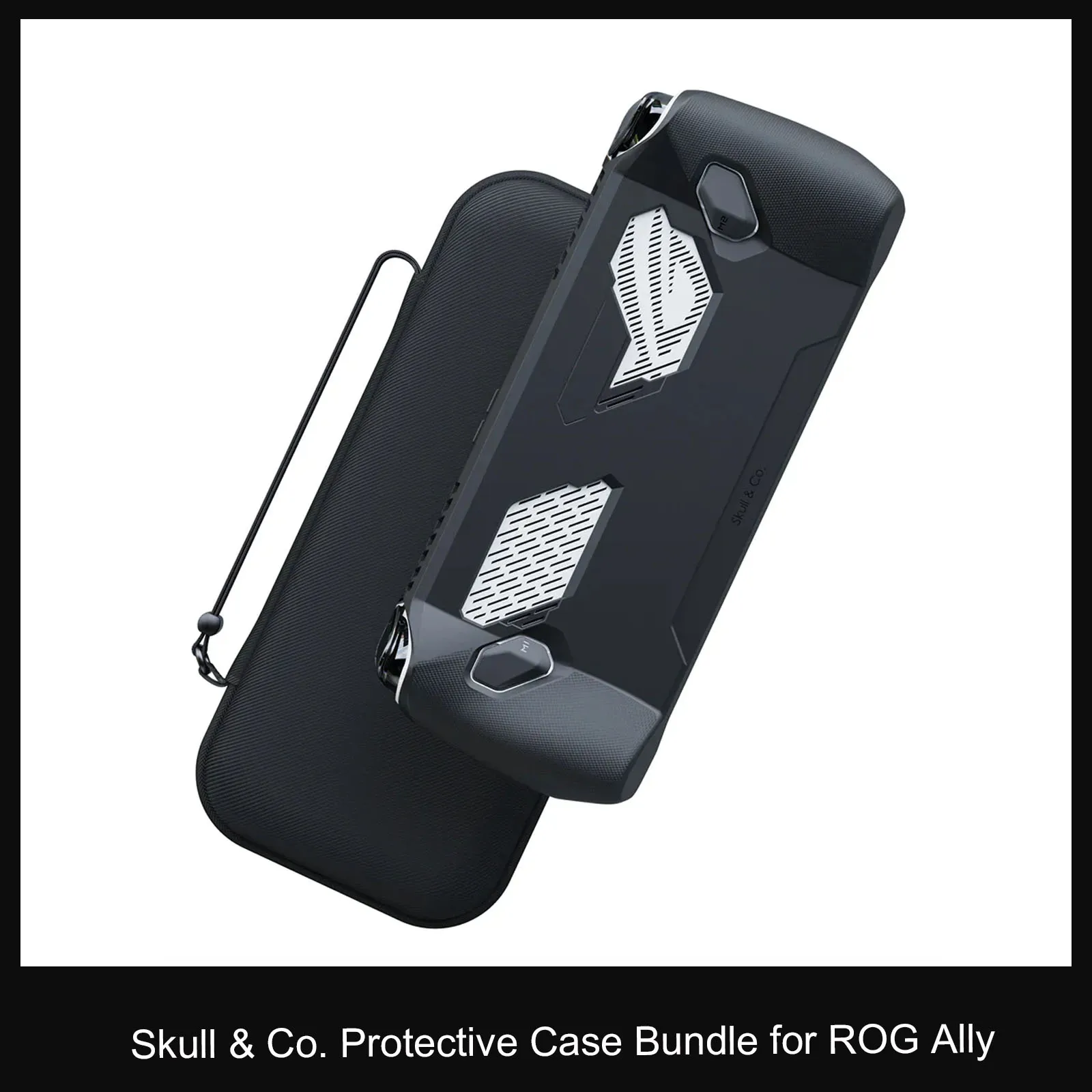 Skull & Co. GripCase Ally Bundle Protective Case EDC Case Portable Hard Shell Storage Bag for ROG Ally