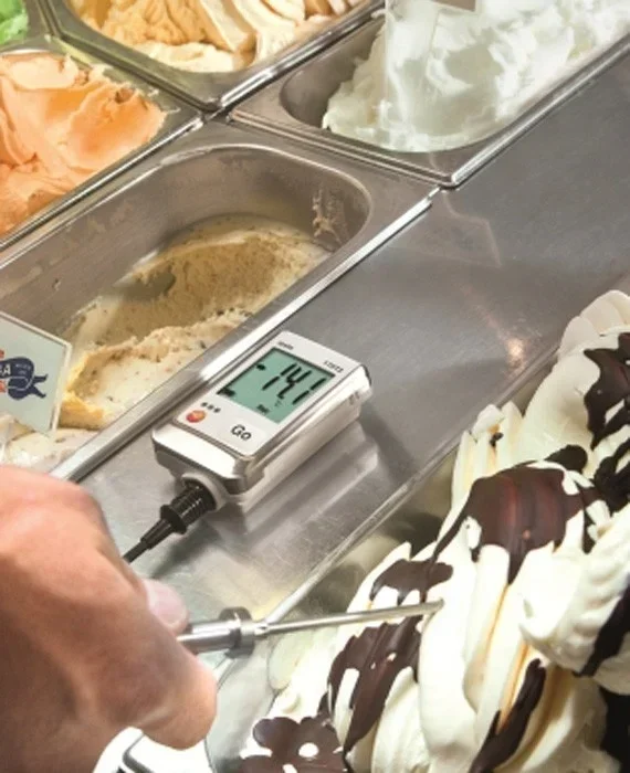 مسجل بيانات درجة الحرارة 2025testo 175 T2 مع قناتين للأغذية والهواء والغرفة المتوافقة مع HACCP