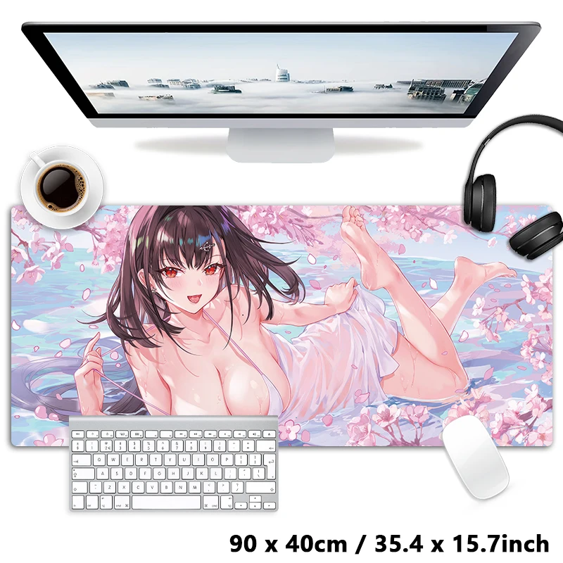 

Azur Lane Independence Game Girls Oppai XXL Mouse Pad Large Computer Laptop Non-slip Keyboard Desk Mats Mousepad