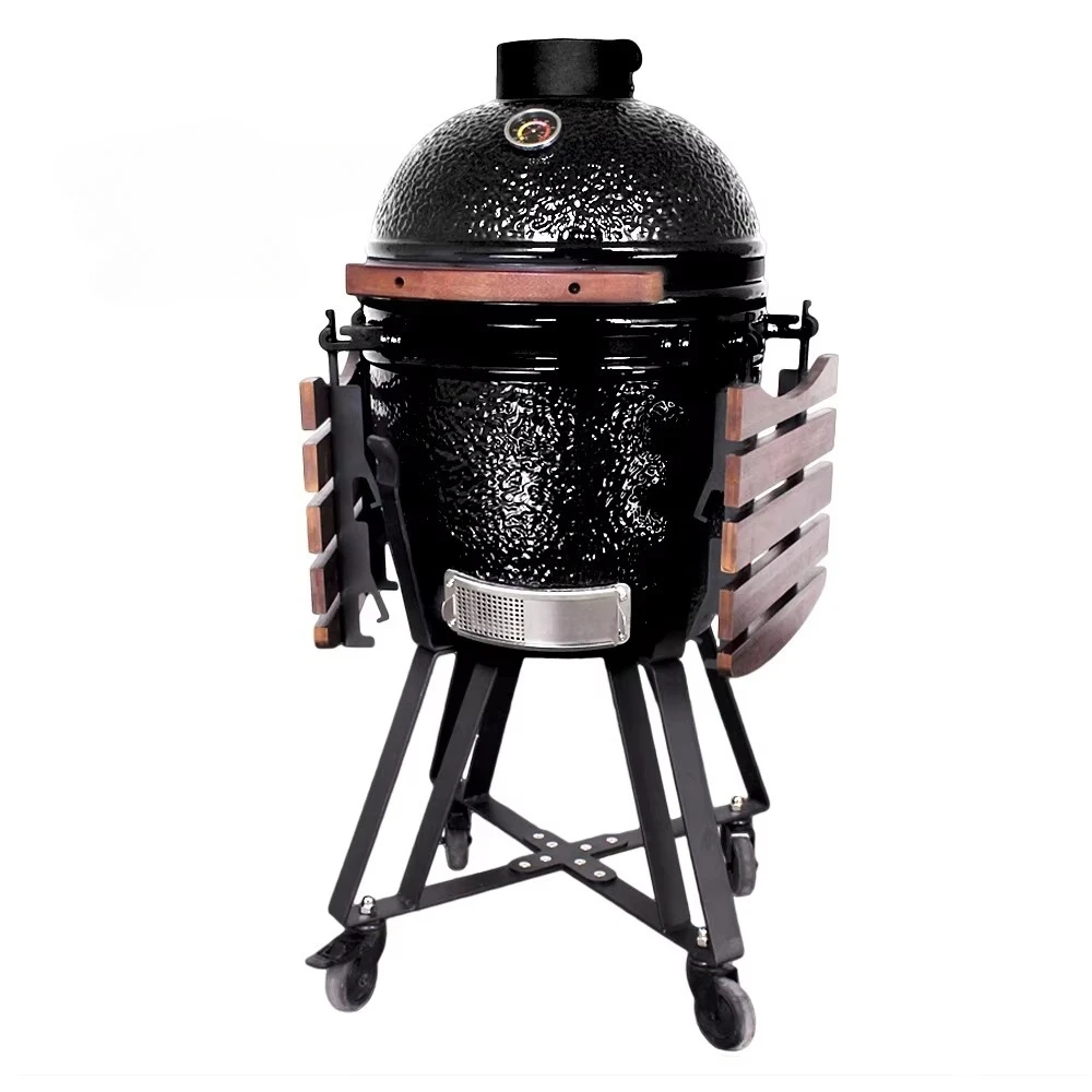 

18inch Black EggBbq Ceramic Kamodo Camping Bbq Charcoal Grill Outdoor Keramik Grill