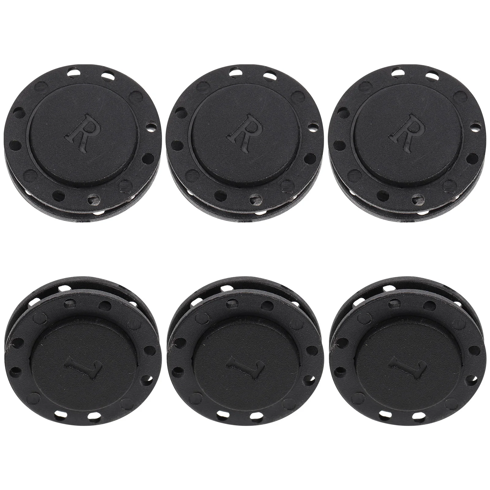 6 Pairs 22mm Black Magnetic Hidden Buckle Snaps for Sewing Coats Cardigans Tailor Crafts Lasting Premium Material Easy