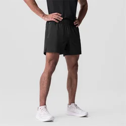 Men's Fitness Shorts Summer Woven Gym Sports Shorts Solid color Training Running Casual Quick-Drying Jogger Workout Short Pants