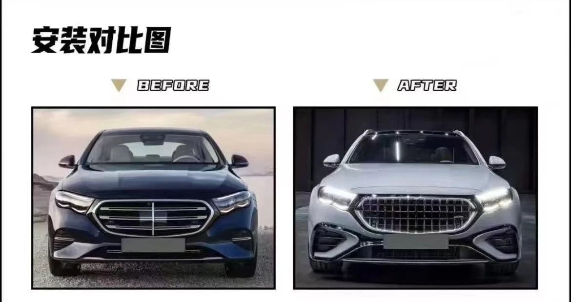 New High Quality Bodykit for  E Class W214 2024+ Executive Upgrade to AMG53 Style with Tow Hook