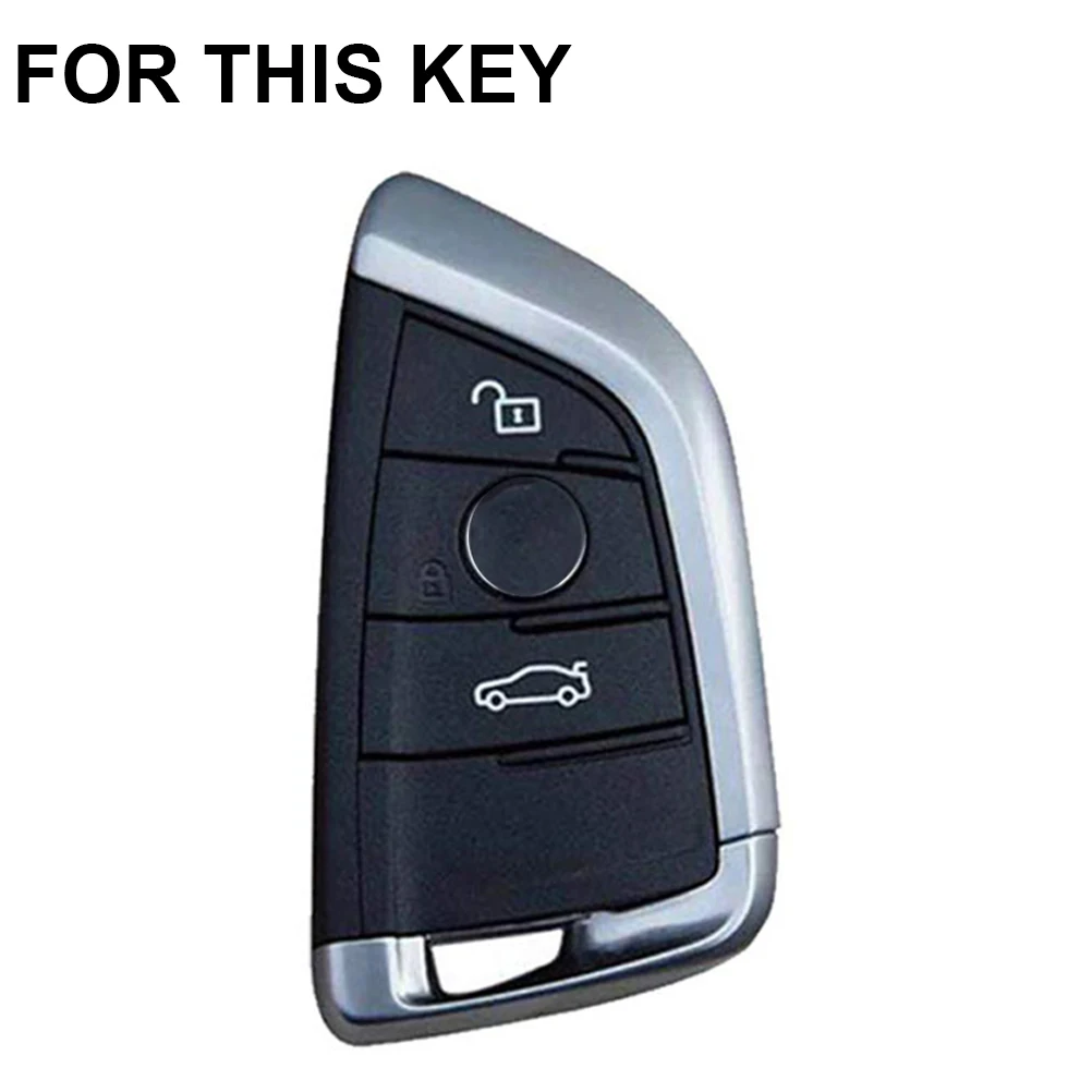 3 Button Silicone Remote Car Key Case Cover Shell Holder For BMW 1 2 3 4 5 6 7 X1 X2 X3 X4 X5 X6 2017 2018 2019 2020 2021 2022