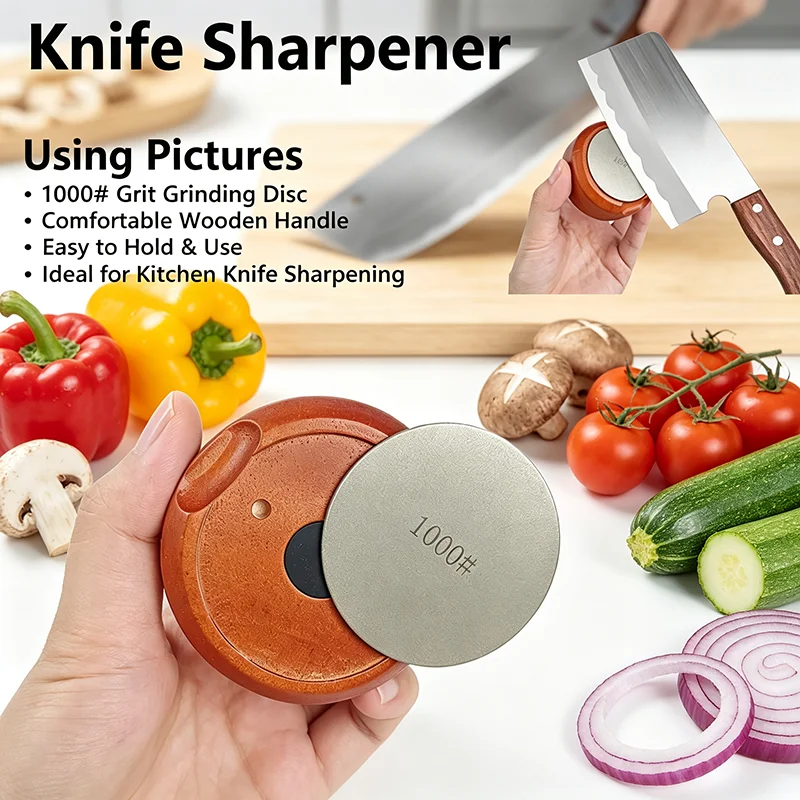 Sharpener Suitable for All Knives Portable Handheld Double Sided Diamond Sharpening Stone Outdoor Whetstone Sharpening Tool