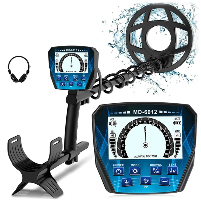 -A14E للكشف عن المعادن، كاشف المعادن بمؤشر تناظري مع شاشة إضاءة خلفية 4.3 بوصة، للكشف عن العملات الذهبية وصيد الكنز سهل T