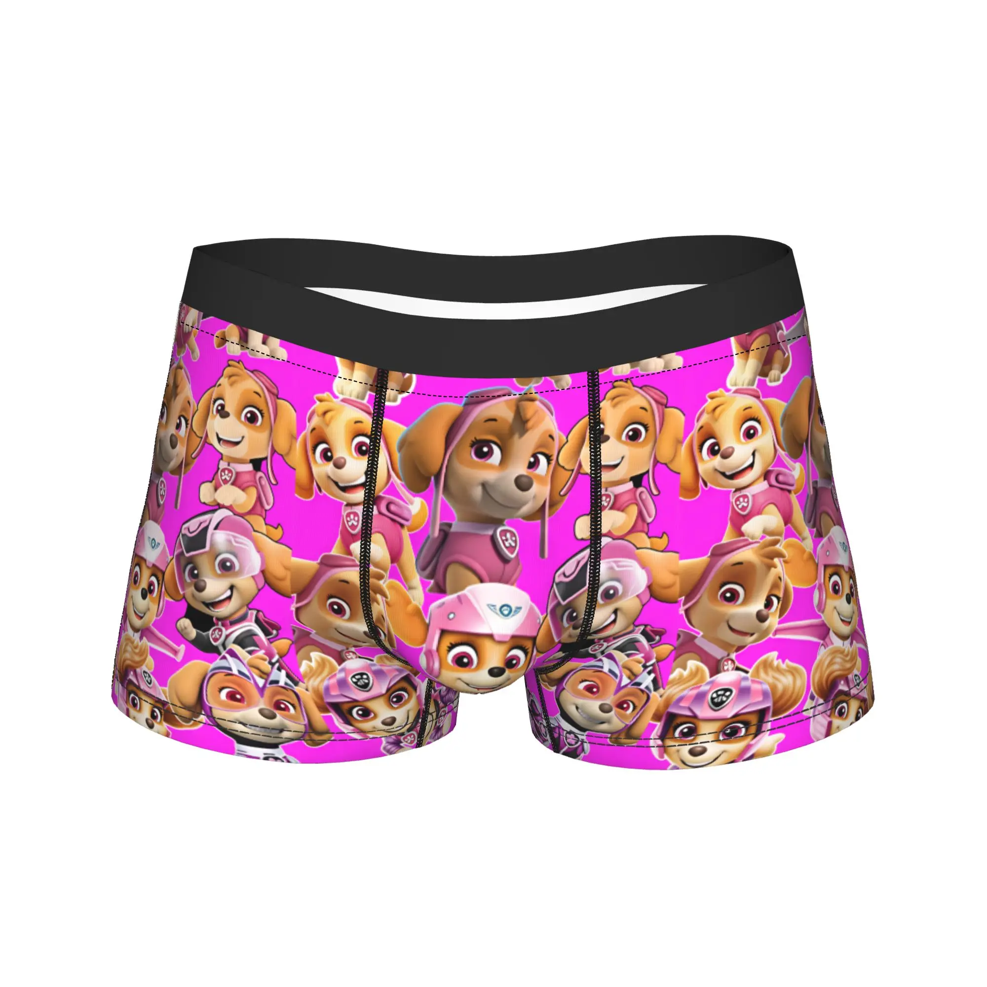 Paw Dogs Skye Pink Outfit Different Poses Underwear  Males Boxer Brief Elastic Boxershorts Quality Customs Large Size Panties