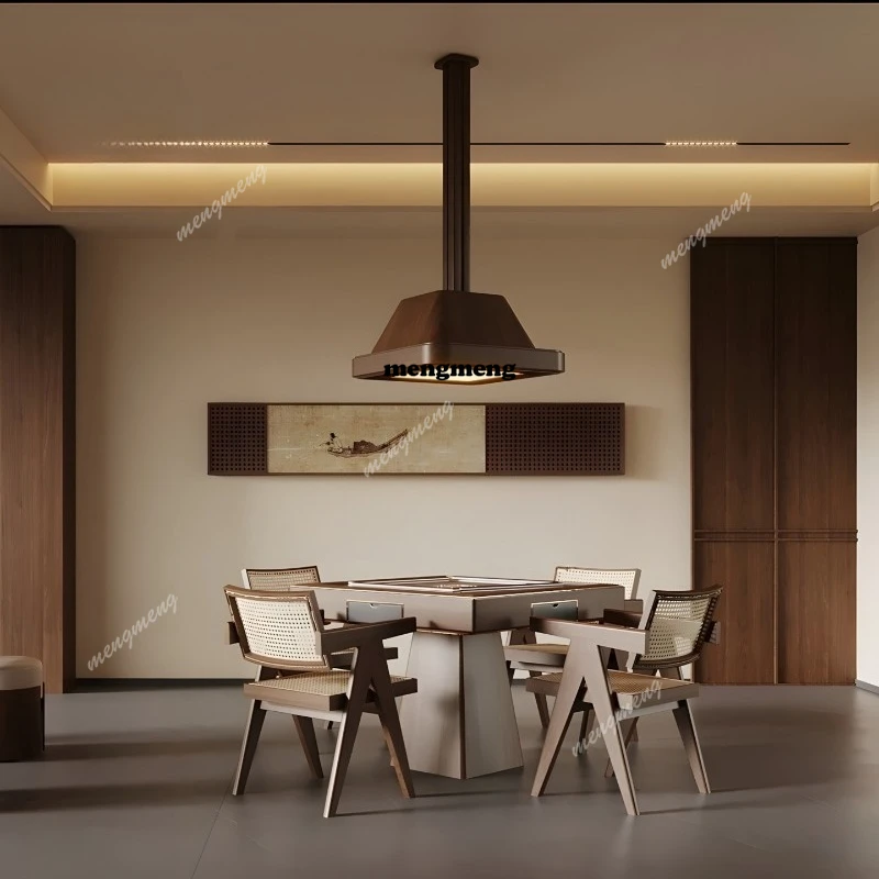 

Nordic Hotel Club Mahjong Table High-Grade Automatic Shuffling Solid Wood Mahjong Table Private Room Leisure Guandan Table