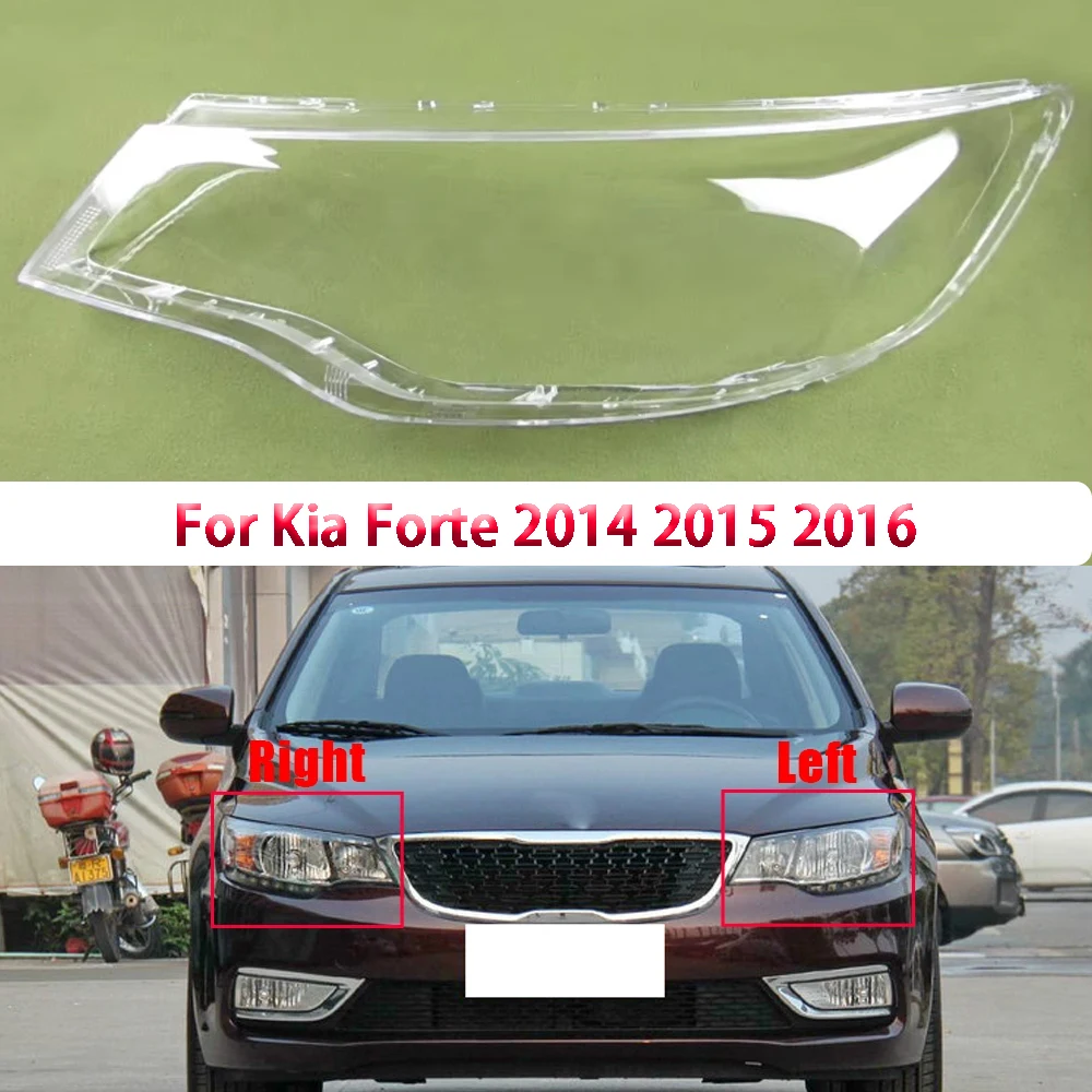 

Car Headlight Lens Replacement Auto Shell Cover For Kia Forte 2014 2015 2016 Car Headlamp Cover Lampshade Lampcover Bright Lamp