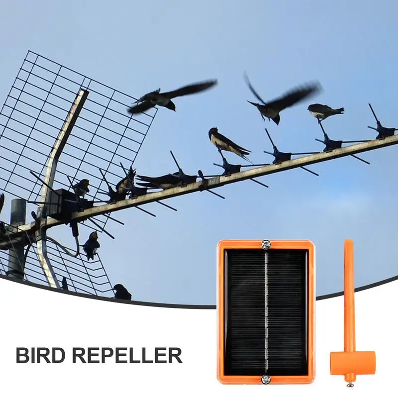 Non-conductive Solar Power Voice Birds Repeller 60 Reflection Surfaces Garden Windmill Shape Bird Repeller Agricultural Supplies