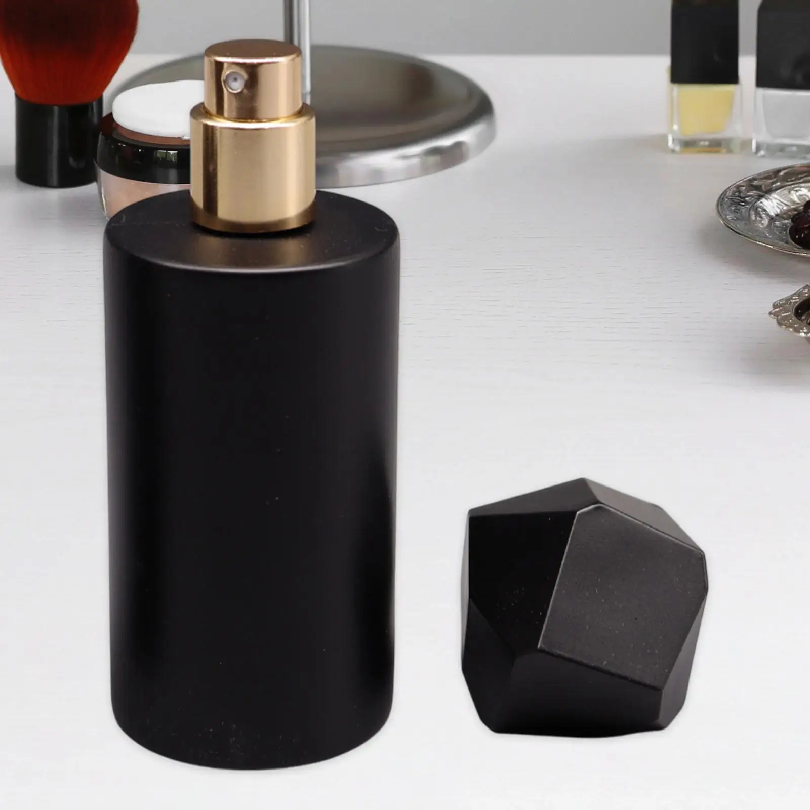 Garrafa de perfume para viagem, garrafa dispensadora de líquido para cuidados com a pele, garrafa de óleo essencial