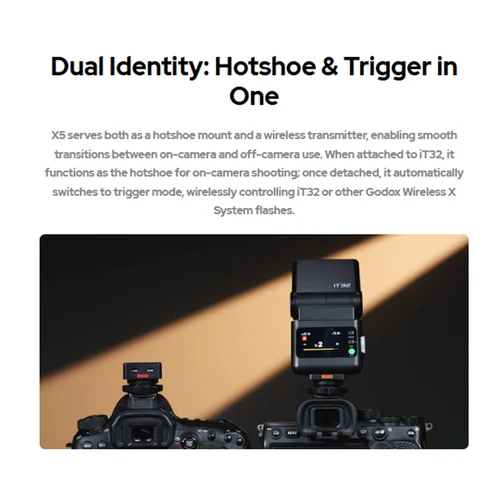 Imagen 2 del producto Godox IFlash IT32 TTL Flash de cámara con montaje magnético X5 disparador de Flash inalámbrico para cámara Sony Nikon Canon Fujifilm Olympus