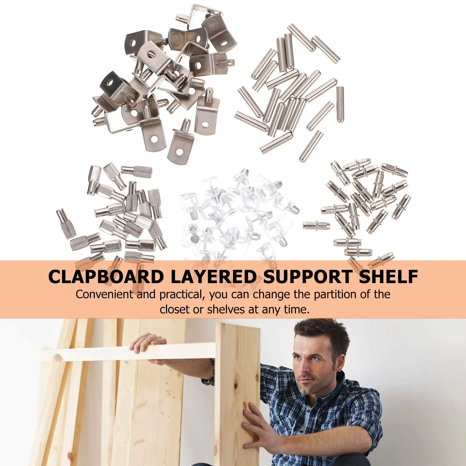 

100 шт. высококачественных регулируемых опорных штифтов для полок, перегородок шкафов, гардеробов, книжных шкафов, винных стеллажей