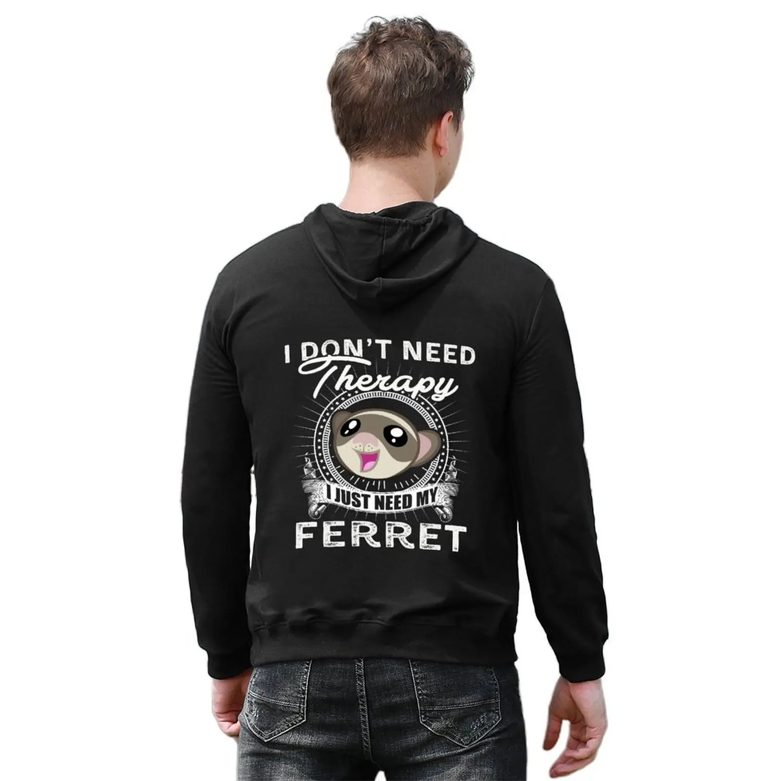 ferret Hoodie blouse anime clothes men's autumn clothes mens designer clothes hoodies and sweatshirts new