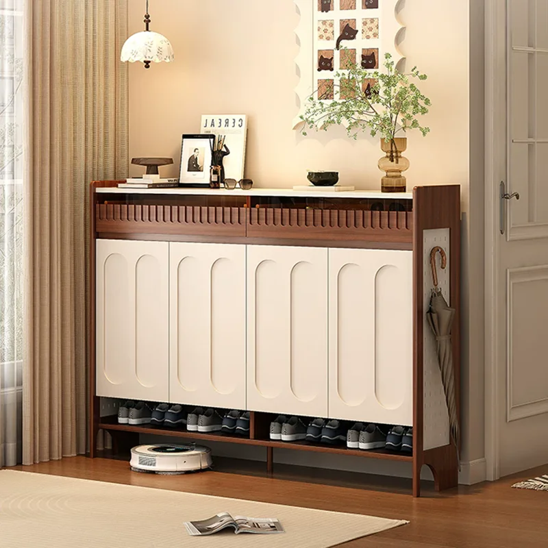 s*-Wooden Storage Shoe Cabinet Organizer Box Living Room Designer Luxury Slippers Shoe Shelf Modern Zapatero Furniture
