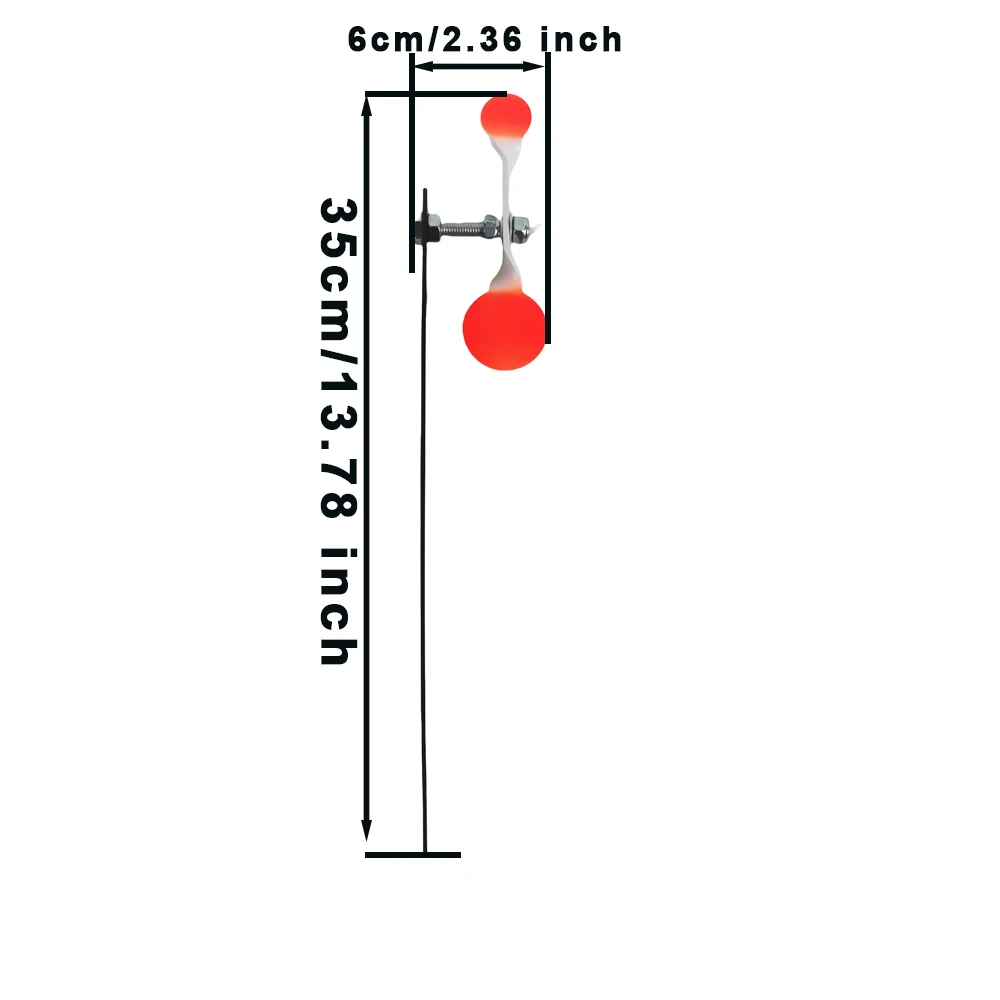 

Утолщенная простая и портативная металлическая мишень толщиной 3 мм для практики рогатки с вертикальным вращением на 360 градусов и функцией автоматического сброса