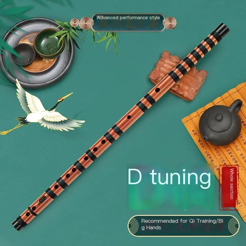 

Hooqu Professional Performance Level Beginner's Introduction Horizontal Flute F-Key G Children/Adult E Ancient Style Bamboo C-Ke