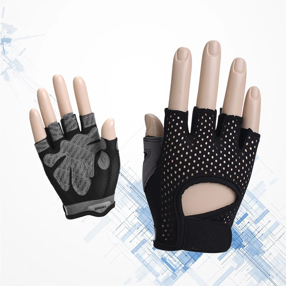 

Women Fitness Gloves Durable AntiSlip Silicone Palm Breathable Gym Workout Sports Accessories Training Equipments