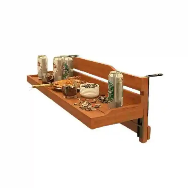 Balcony railing flower stand foldable large hanging flower pot armrest hanging shelf bar counter