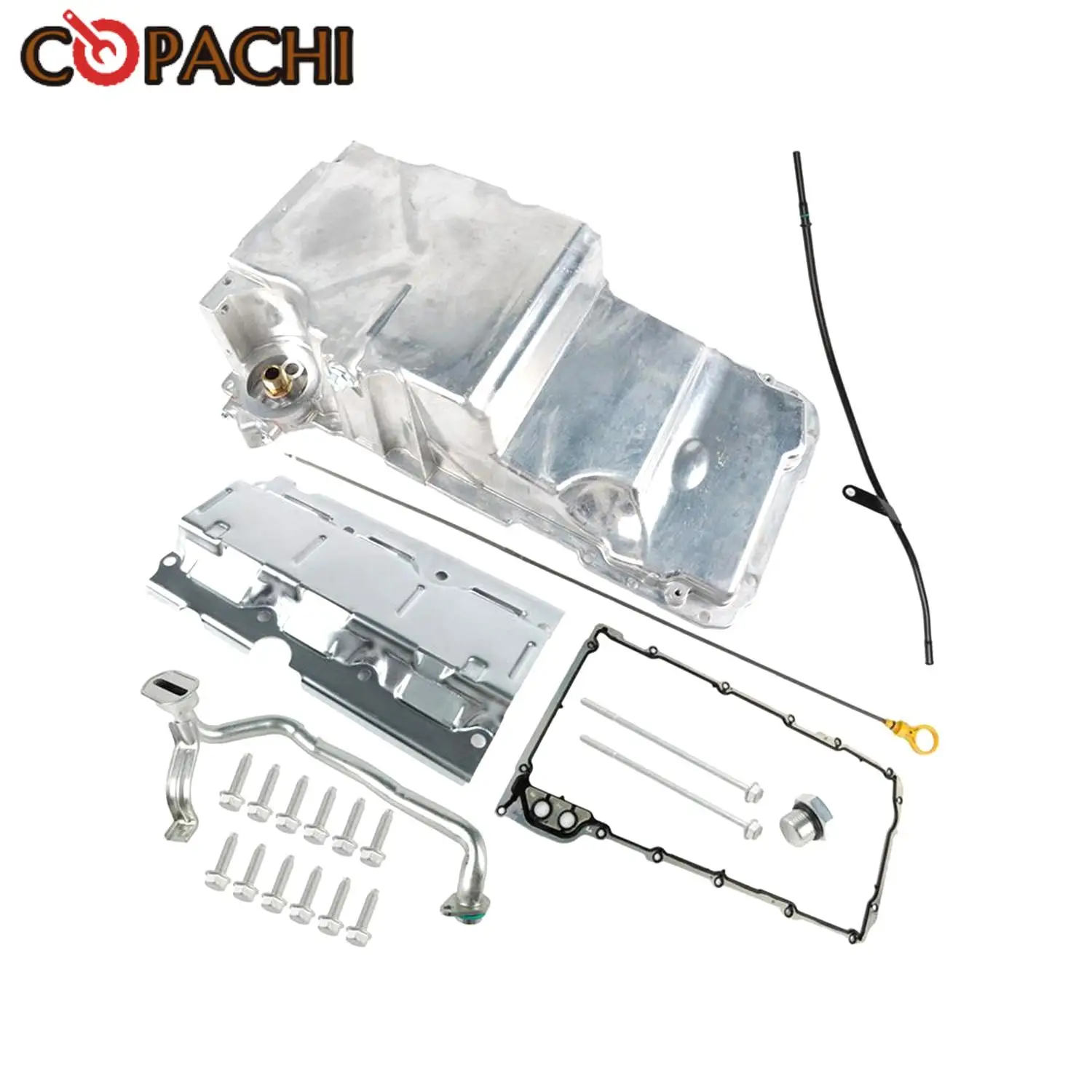 

1Set Engine Low Profile Oil Pan Kit 12551577 12551581 12558253 12628771 12628771-KIT for LS1 LS2 LS3 LS6 4.8L 5.3L 6.0L 6.2L