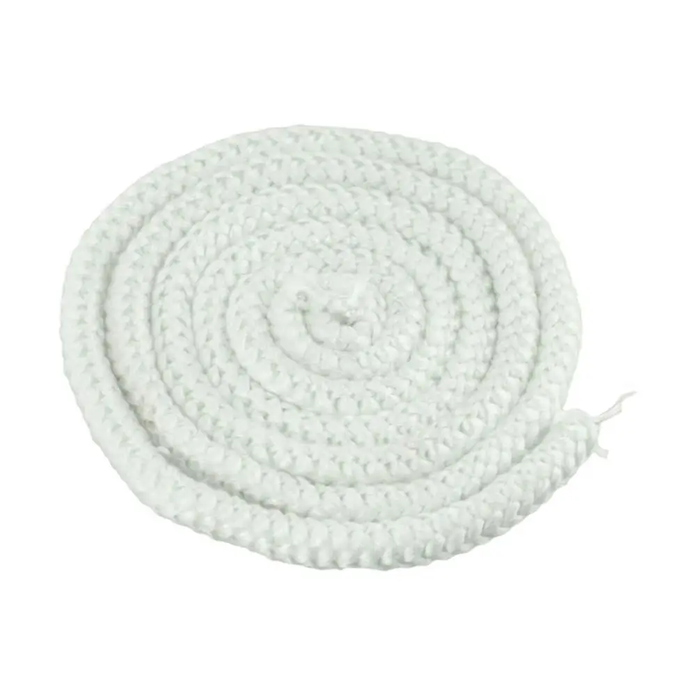2m Fiberglass Sealing Rope Insulation Heat-resistant Fiberglass Fire Rope Easy-install Fireproof Sealing Strip
