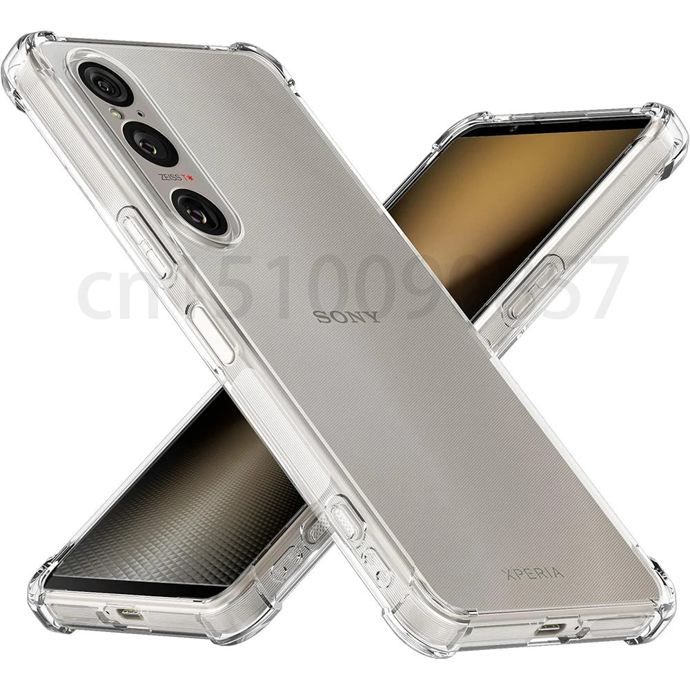 Reinforced Corners Case Soft TPU Protective Shockproof Cover On For Sony Xperia 1 5 10 1 IV III ii VI Camera Protection