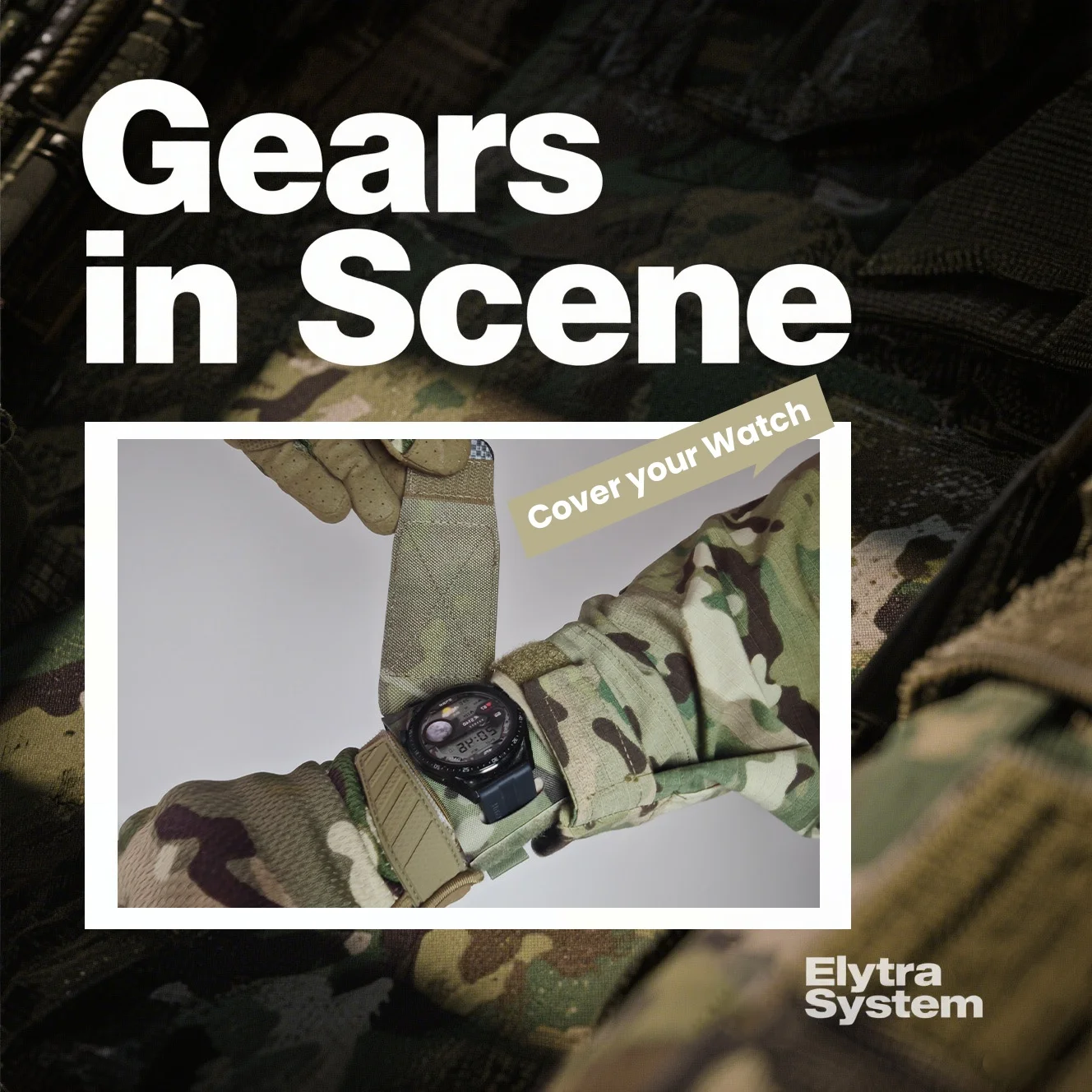 

Tactical Watch Strap Second Generation Composite Nylon Watch Protection Anti-Reflective Scratch Velcro For Airsoft Accessories