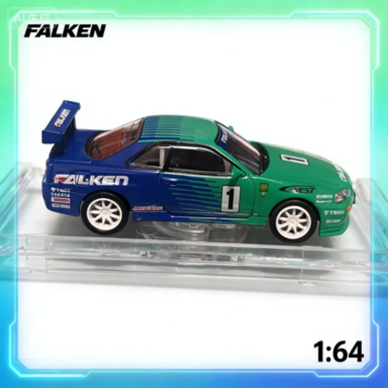

FALKEN 1:64 GTR R34, exclusive for Suzhou exhibition, die-cast alloy model, men's gift, adult collection piece.
