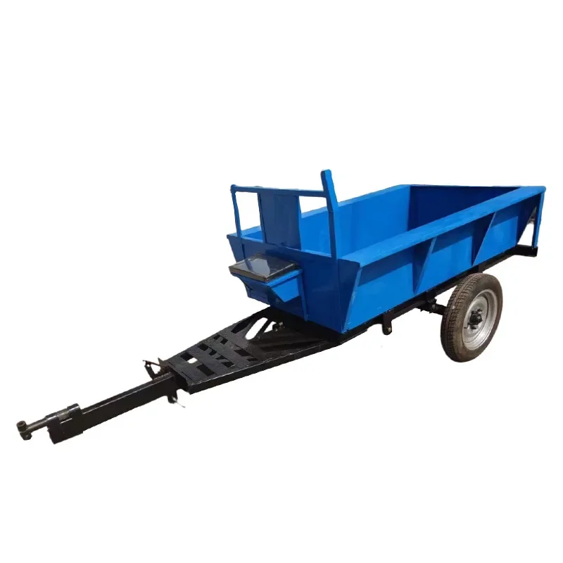 Load 2 tons hand-held trailer bucket, agricultural tool trolley outdoor farmland bucket, transport vehicle