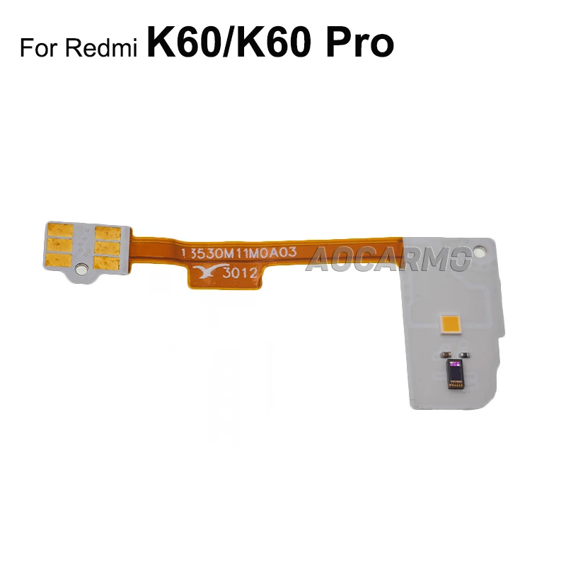 Aocarmo Flash Light Flex Cable Replacement Parts For Redmi K60E k70E K50 k60 K70 Ultra K60Pro K70PRO