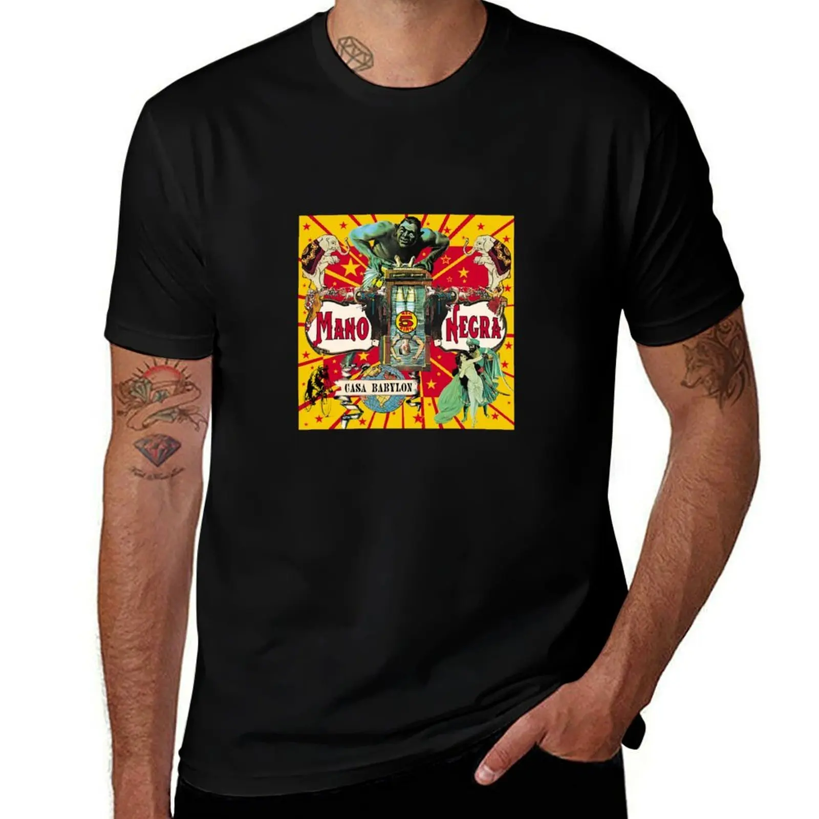 

Casa Babylon vintage Yellow Mano Negra Manu Chao Tee Antoine Santiago T-Shirt custom t-shirts cheap stuff black t-shirts for men