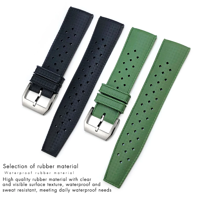 19mm 20mm 21mm 22mm Rubber Silicone Watchband for SEIKO Omega Hamilton IWC Pilot HUAWEI Watch Strap Diving Sports Wristband