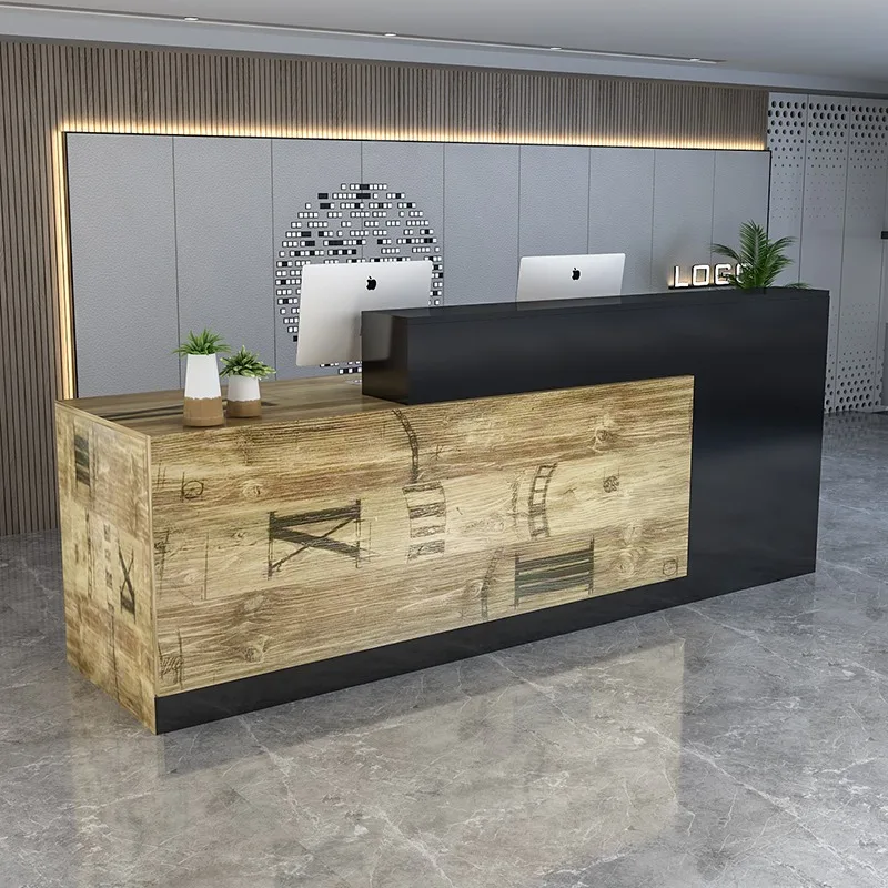 مكتب صالون الاستقبال مكتب مكافحة الزينة مكاتب الاستقبال بسيطة الحديثة مكتب التجميل مكتب الاستقبال الأثاث التجاري #1