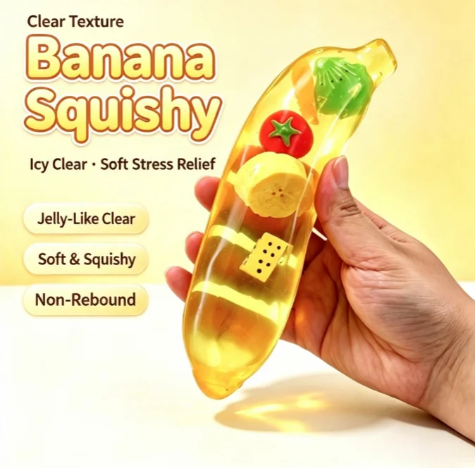 Vaseline, banana, apple, strawberry, kneading, kneading, ice, jelly, fluid kneading