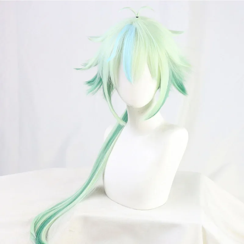 Genshin Impact Sucrose Cosplay Long Wig Green Apple Wig Cosplay Anime Wigs Heat Resistant Synthetic Cosplay Wigs