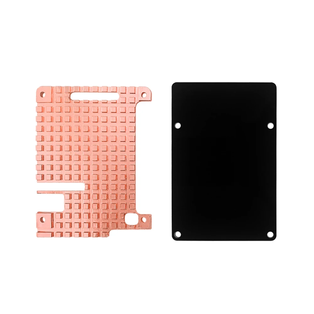 Imagem -02 - Raspberry pi Pure Copper Case Protetora Gabinete de Metal Refrigeração Passiva Dissipador 4b Mod