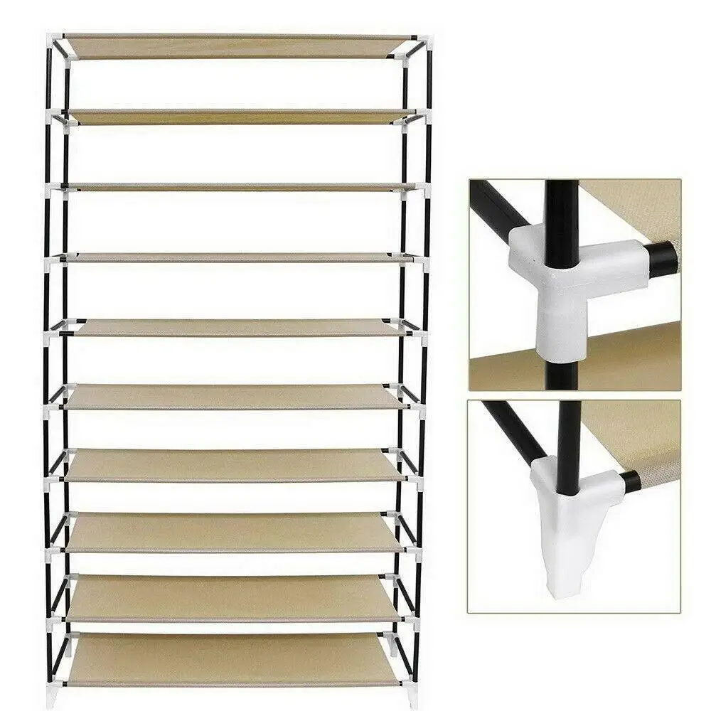 10 layer shoe rack closet shoe cabinet organizer