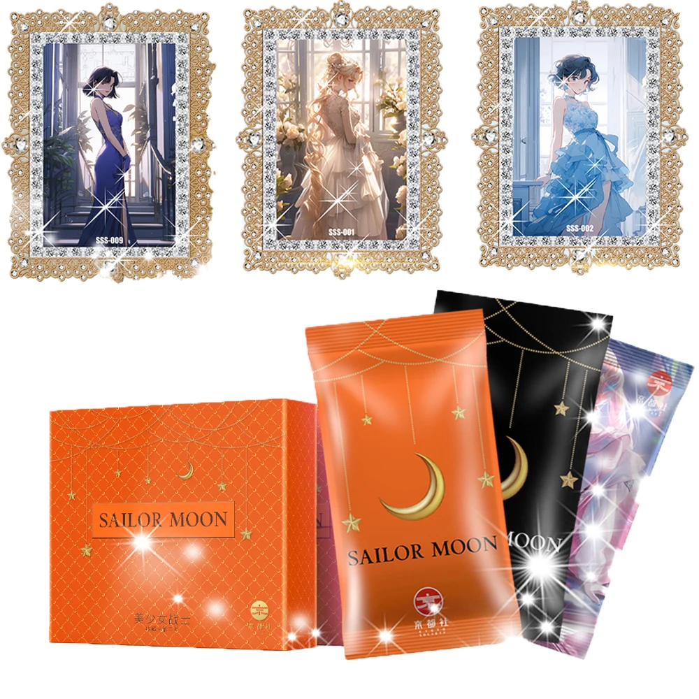 2024 New Sailor Moon Cards Beautiful Girl National Style Film Elf Dazzling Collection Cards Toys Kids Birthday Gifts Board Games