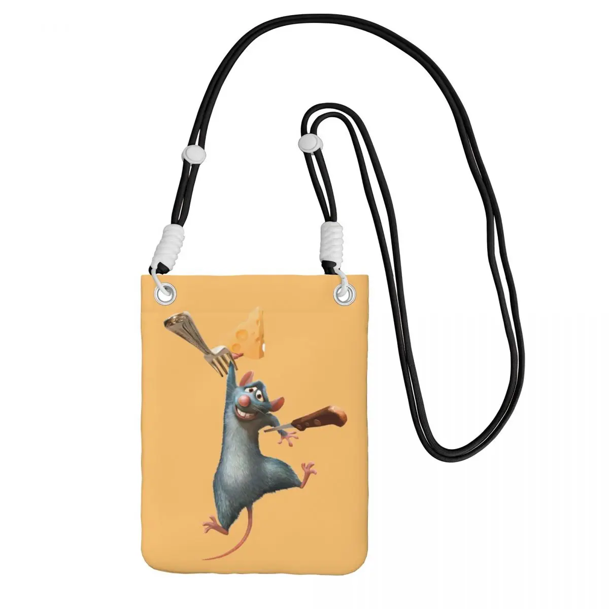 

Custom Ratatouille Carry A Mobile Phone Bag Diagonally Men Women Animation Shoulder Crossbody Bag Adjustable Length Shopping