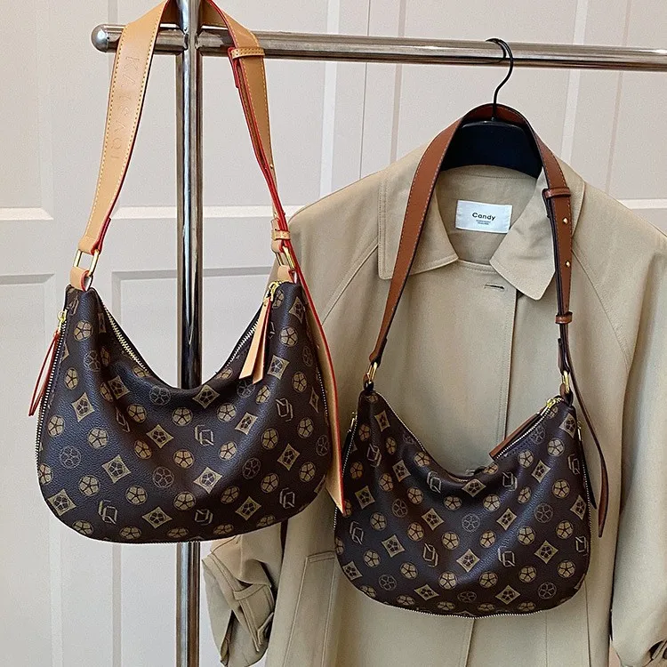 

2025 Retro Vintage Hobo Shoulder Bag for Women, Spacious Work-Friendly Crossbody Purse, Genuine Leather Multi-Functional Handbag