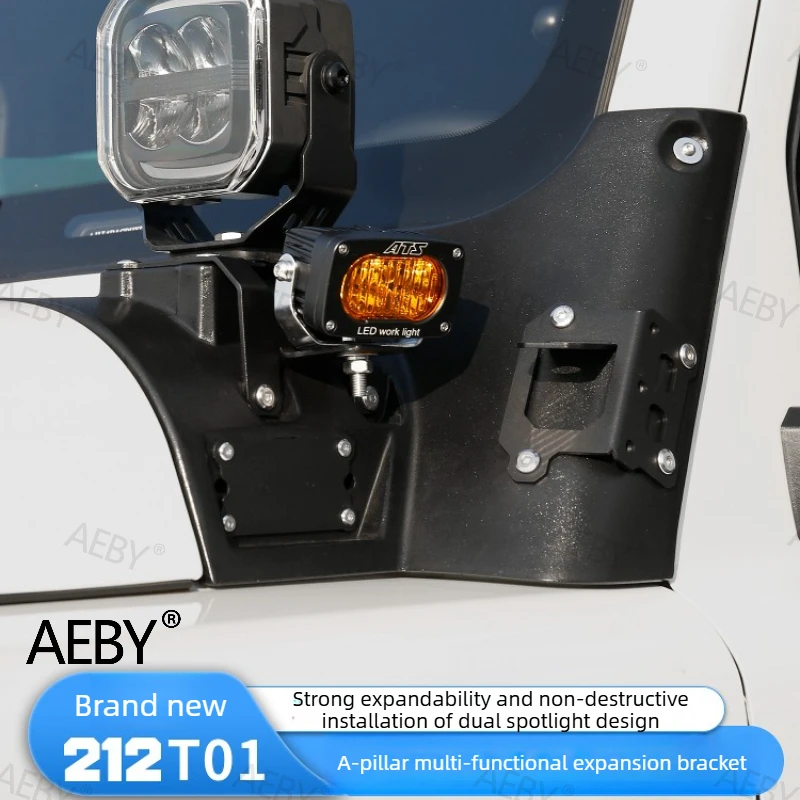 

AEBY For BAIC 212 T01 A-Pillar Trench Light Mounting Bracket Hood Clamp,Spotlight modification A-pillar spotlight bracket
