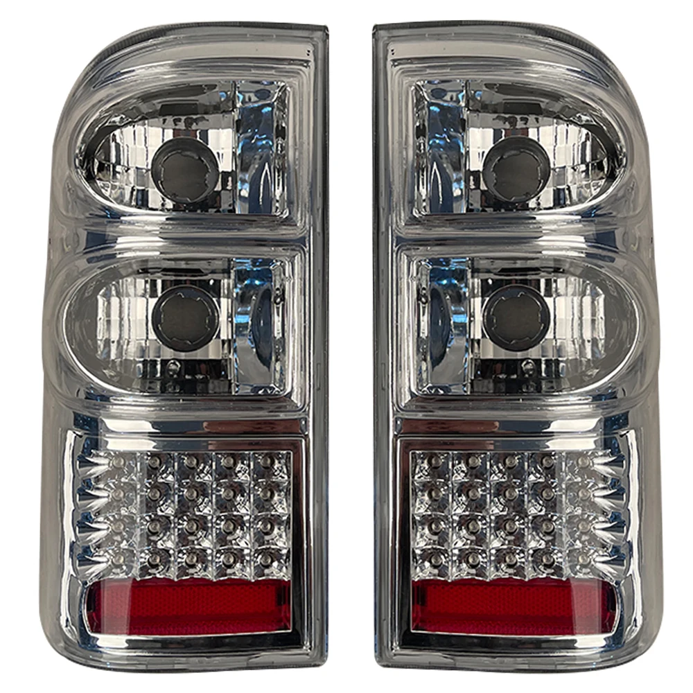 A Pair Car LED Taillight Brake Light for Nissan Safari Patrol Y61 Modified Rear Lamp 1998 to 2002  White