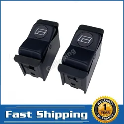 2Pcs Passenger Side Window Control Switch Regulator Button For Mercedes-Benz W123 W126 W201 190D 300SD 300TD 300D 0008208410