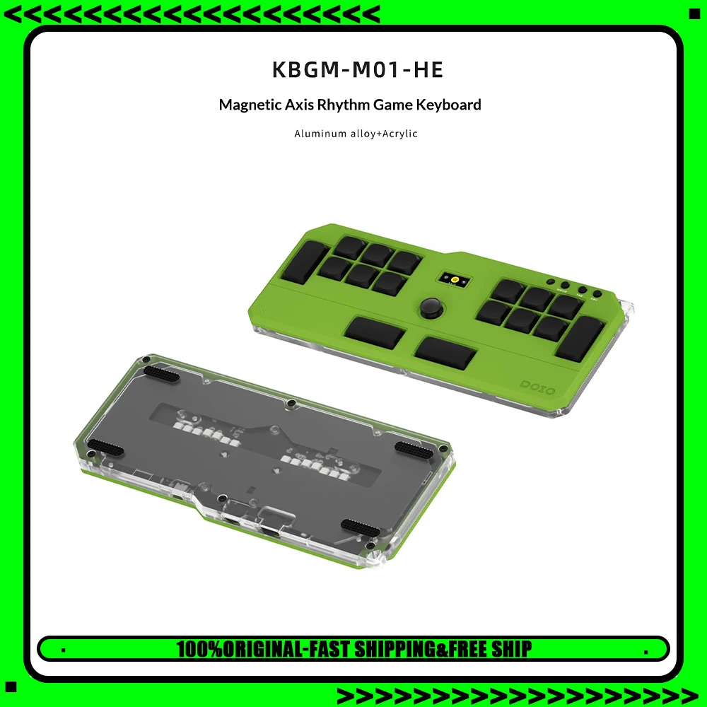 DOIO KBGM-H10 Music Keyboard 0.05 Fast Trigger Wired Keyboard Parameter Real-Time Adjustment PBT Short Axis Key For Gifts