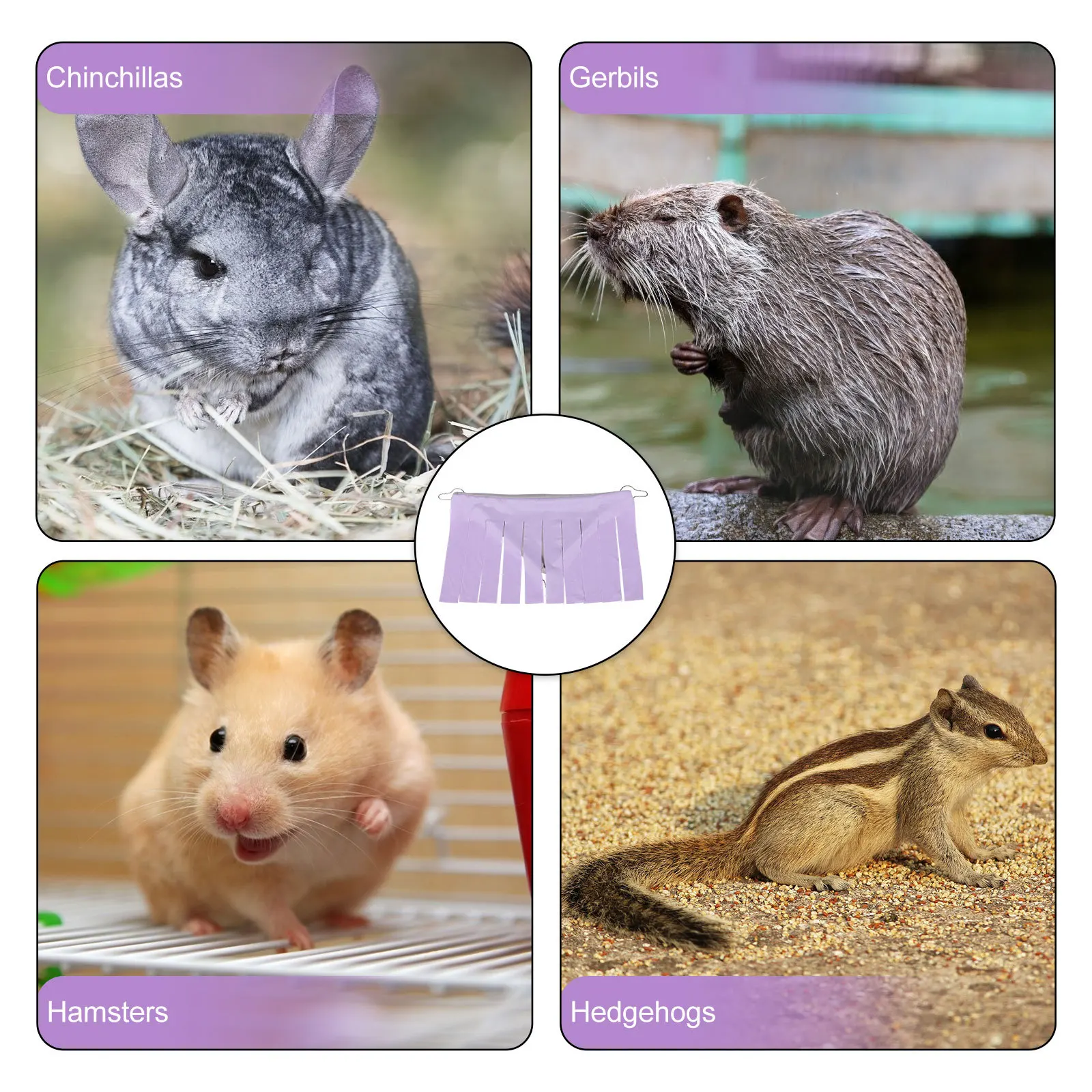 

Hamster Hideout Bed Small Tent for Guinea Pigs Ferrets Chinchillas Hedgehogs Dwarf Rabbits Rat Shelter Sleeping