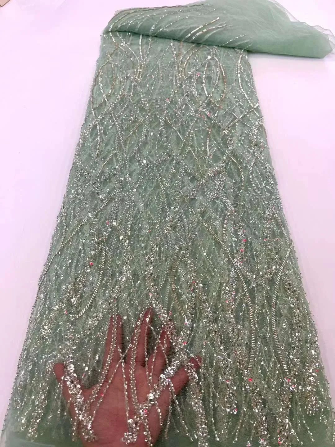 2022, роскошная французская ткань из тюля с блестками в африканском стиле, расшитая бисером, высокое качество, кружевная ткань для жениха с вышивкой и блестками для вечернего платья