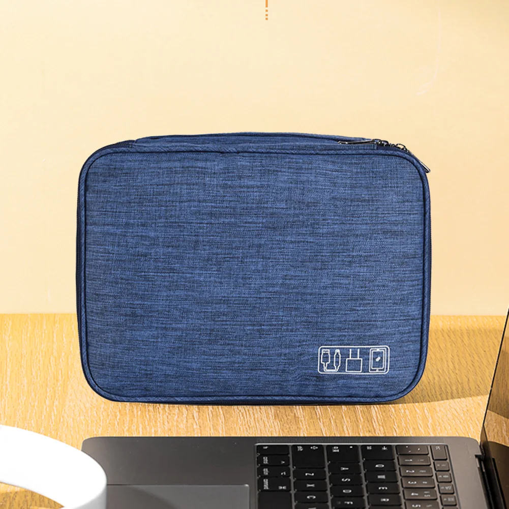 

Cable Storage Bag Multi-pocket USB Card Pouch for School Office Business Travel